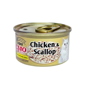 เชา เนื้อสันในไก่และหอยเชลล์ในเยลลี่