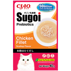 เชา สุโก้ย เพาช์ เนื้อสันในไก่กับปลาทูน่า (มากุโระ) รสหอยเชลล์ พลัส พรีไบโอติกส์