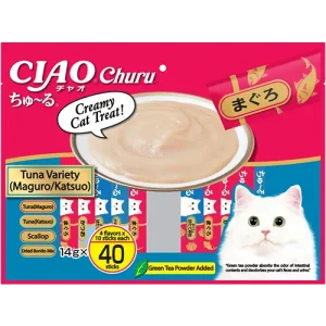 เชา ชูหรุ ทูน่า (มากุุโระ/คัทสึโอะ) รวมรส 40 ชิ้น