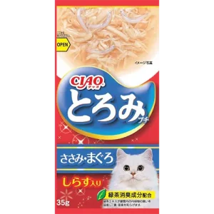 โทโรมิ ไลน์ เพาช์ 4พี เนื้อสันในไก่ รสทูน่าและปลาข้าวสาร